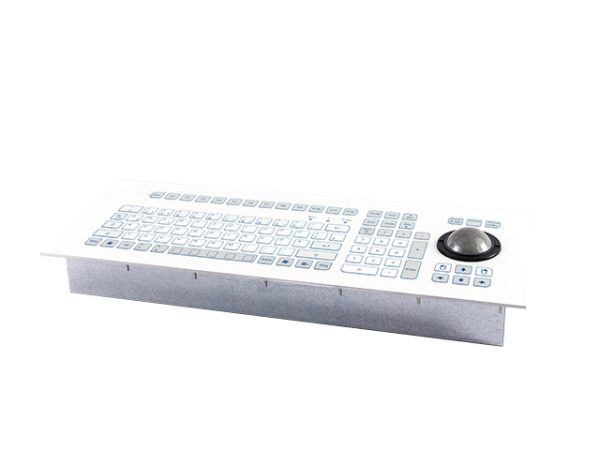 Teclado Industrial com Keypad e Trackball 50mm (montagem frontal)