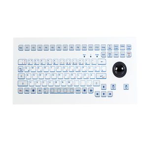 Teclado Industrial com Trackball (montagem frontal)