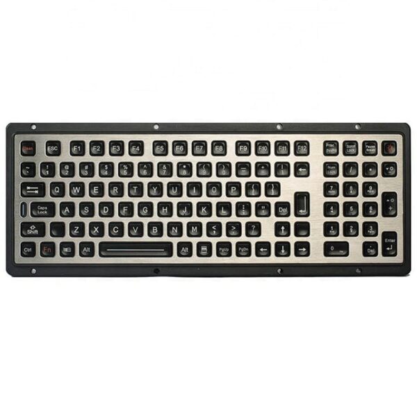 teclado industrial com keypad numerico e teclas iluminadas