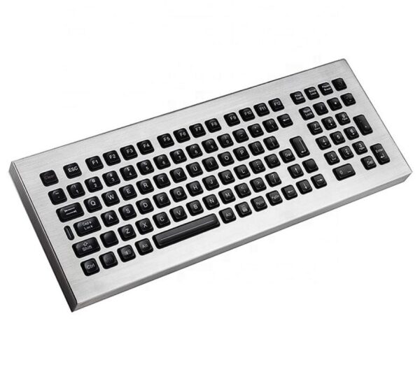 Teclado industrial em inox com keypad numérico