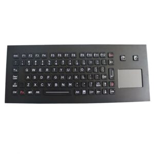 teclado construido em aço inox com retroiluminação