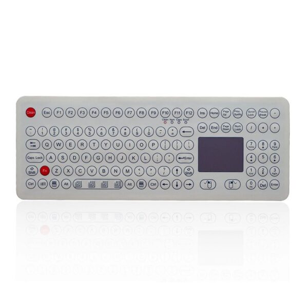 teclado em poliester com touchpad