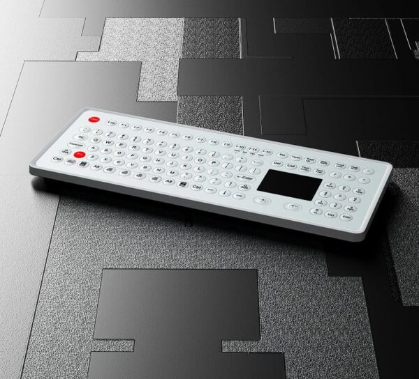 teclado de membrana com pad tatil