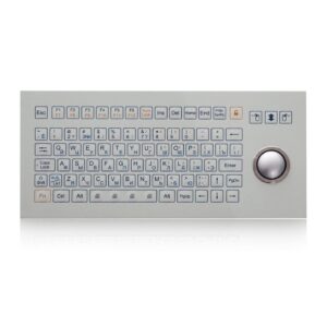 teclado membrana com trackball 38 mm