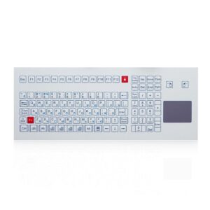 teclado de membrana com touchpad incorporado