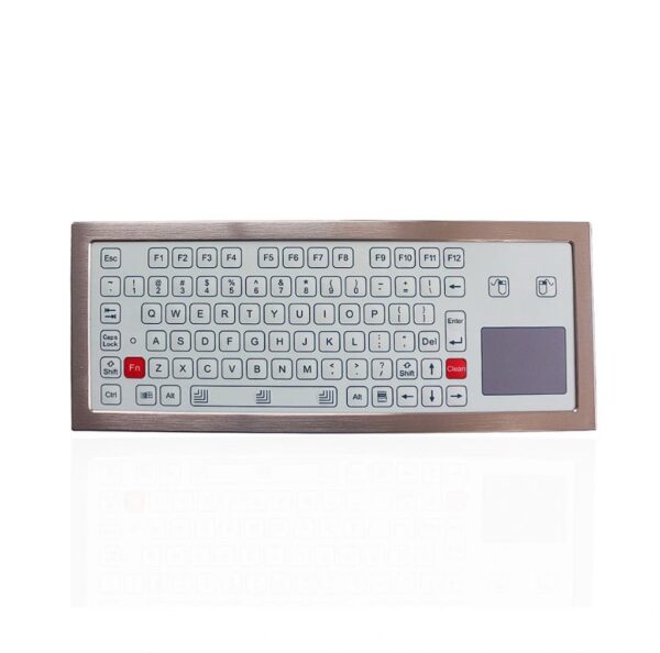 teclado desktop em membrana com touchpad e IP65