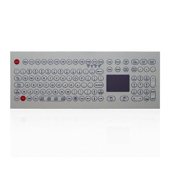 teclado em membrana resistente a liquidos e com touchpad