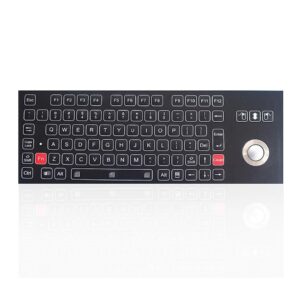 tecla de membrana com trackball inserido