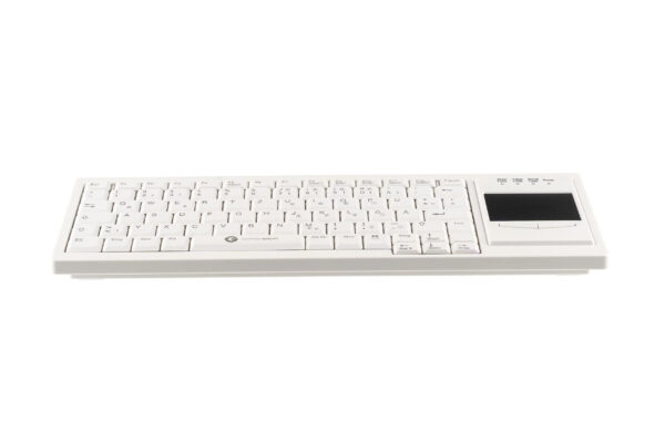 teclado com touchpad cor branca