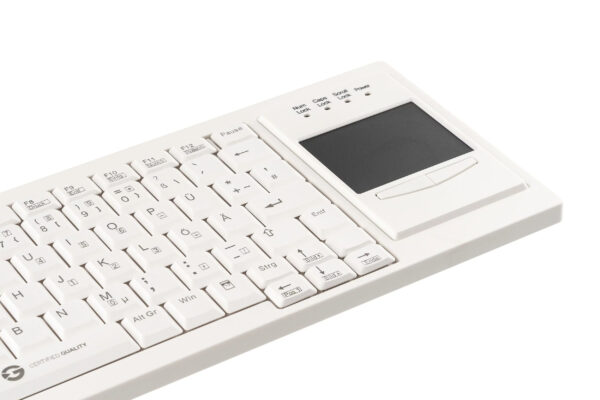 teclado profissional com touchpad incorporado