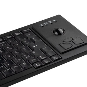 teclado profissional com trackball incorporado