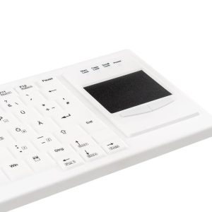 Teclado área médica lavável com touchpad