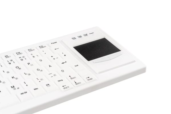 Teclado área médica lavável com touchpad