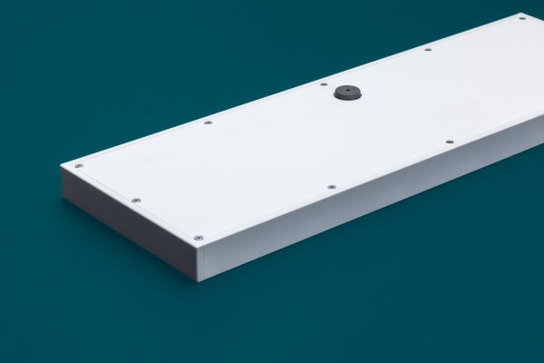 Teclado em vidro com Keypad e Touchpad (montagem frontal)