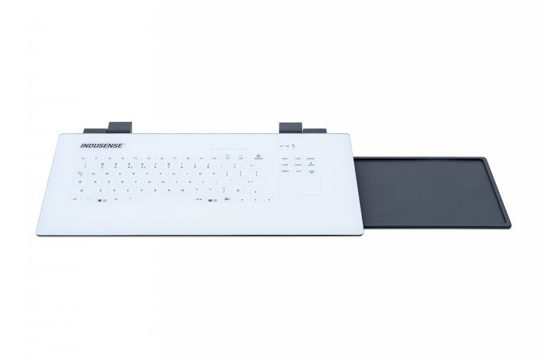 Teclado em vidro com Touchpad (suporte de parede)