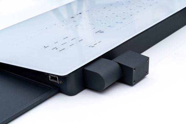 Teclado em vidro com Touchpad (suporte de parede)