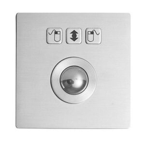 trackball de 25 mm com 3 botões e montagem frontal