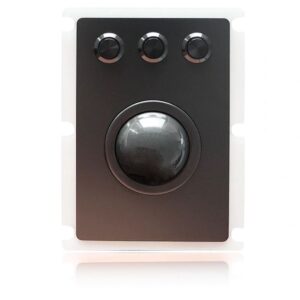 trackball aço inox 38 mm com montagem traseira