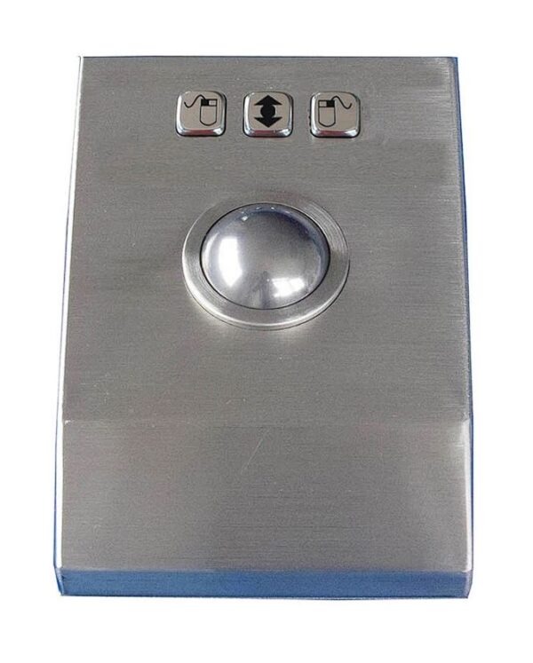 Trackball de mesa de 38 mm em aço inoxidável