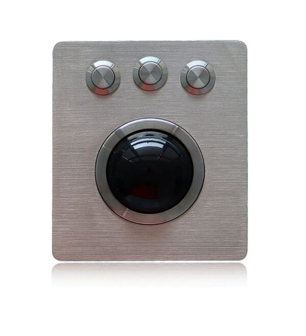 trackball de grande dimensão, com 500mm de diametro e montagem frontal